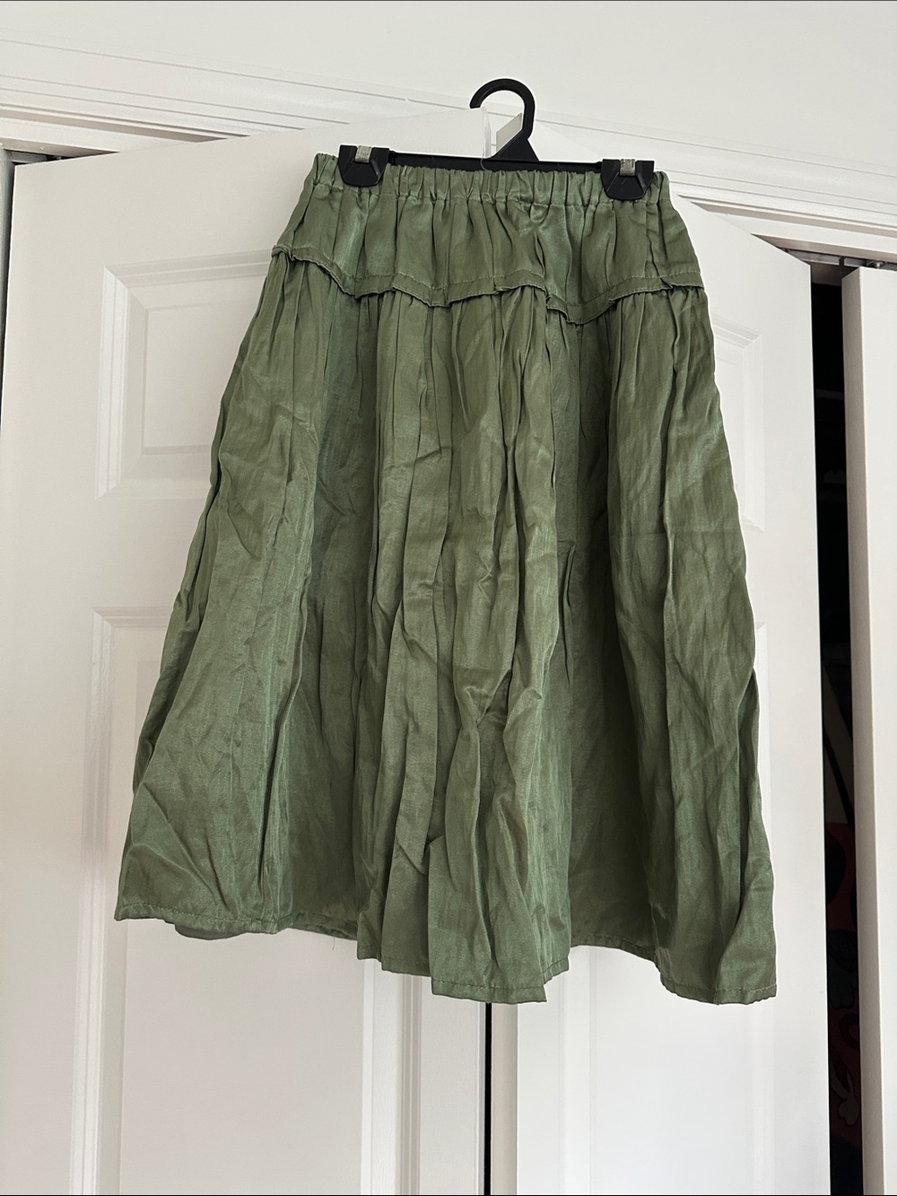Zara Olive Green Girls' Skirt
